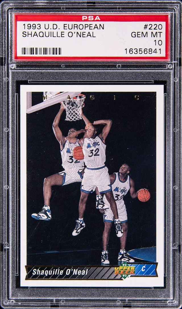 1993-94 Upper Deck Shaquille O'Neal European #220 card image