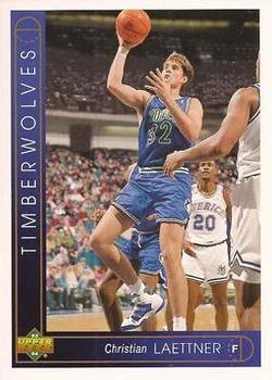 1993-94 Upper Deck Spanish Christian Laettner Variant #153 card image