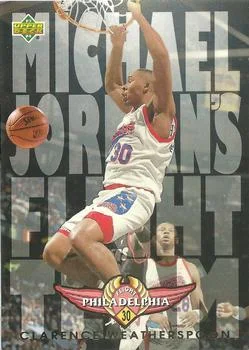 1993-94 Upper Deck Spanish Clarence Weatherspoon FT Variant #191 card image