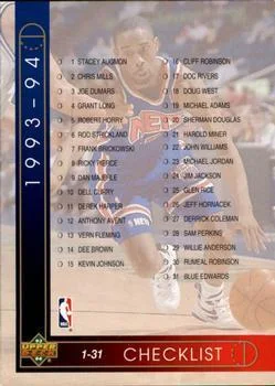 1993-94 Upper Deck Spanish Kenny Anderson / Xavier McDaniel Checklist #193 card image