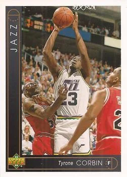 1993-94 Upper Deck Spanish Tyrone Corbin Variant #156 card image