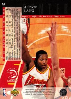 1993-94 Upper Deck Special Edition Andrew Lang Electric Court #176 card back image