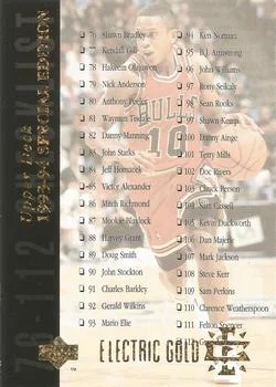 1993-94 Upper Deck Special Edition B.J. Armstrong / Joe Dumars Checklist #179 card image