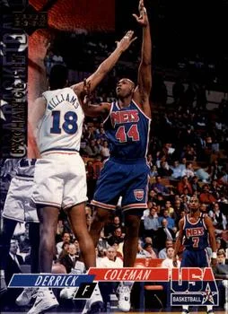1993-94 Upper Deck Special Edition Derrick Coleman EXCH USA Basketball Exchange #USA22 card image
