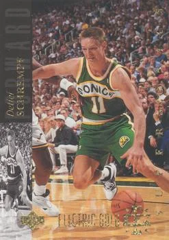 1993-94 Upper Deck Special Edition Detlef Schrempf Electric Court Gold #3 card image