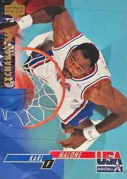 1993-94 Upper Deck Special Edition Karl Malone EXCH USA Basketball Exchange #USA7 card image