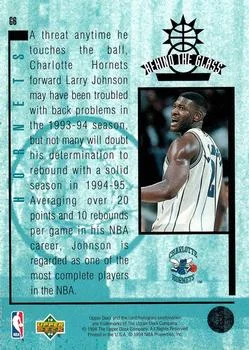 1993-94 Upper Deck Special Edition Larry Johnson Behind the Glass #G6 card back image