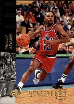 1993-94 Upper Deck Special Edition Michael Adams Electric Court Gold #5 card image