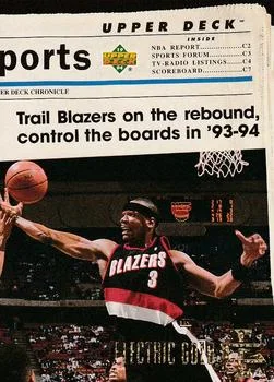 1993-94 Upper Deck Special Edition Portland Trail Blazers TH Electric Court Gold #220 card image