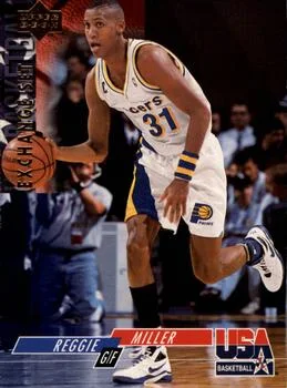 1993-94 Upper Deck Special Edition Reggie Miller EXCH USA Basketball Exchange #USA23 card image