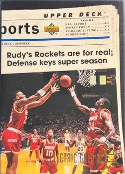 1993-94 Upper Deck Special Edition Robert Horry / Hakeem Olajuwon Electric Court Gold #208 card image