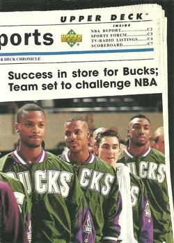 1993-94 Upper Deck Special Edition Vin Baker / Jon Barry / Todd Day / Ken Norman Electric Court Gold #213 card image