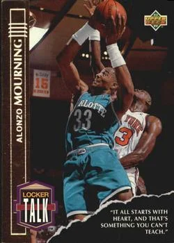1993-94 Upper Deck Alonzo Mourning Locker Talk #LT4 card image