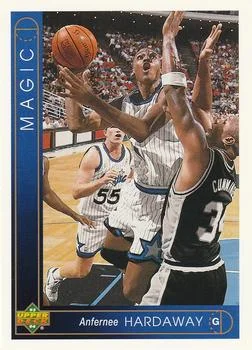 1993-94 Upper Deck Anfernee Hardaway Jumbos 3x5 #382 card image