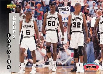 1993-94 Upper Deck Antoine Carr / Sean Elliott / Avery Johnson / David Robinson Variant #233 card image