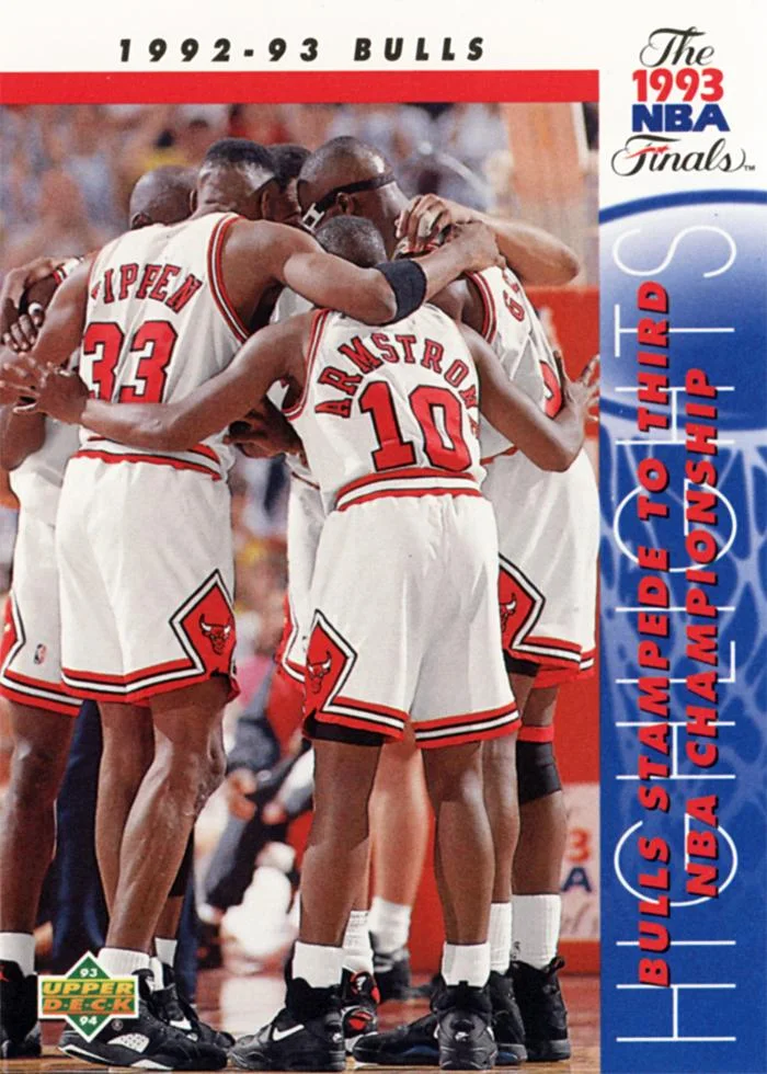 1993-94 Upper Deck B.J. Armstrong / Horace Grant / Scottie Pippen Variant #208 card image
