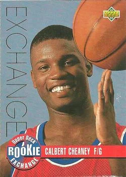 1993-94 Upper Deck Calbert Cheaney EXCH Rookie Exchange Silver #RE6 card image