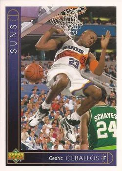 1993-94 Upper Deck Cedric Ceballos Variant #348 card image