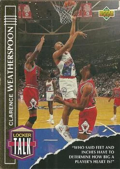 1993-94 Upper Deck Clarence Weatherspoon Locker Talk #LT6 card image