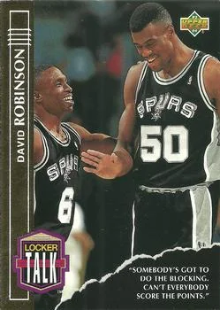 1993-94 Upper Deck David Robinson Locker Talk #LT9 card image