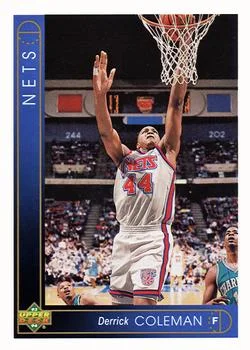 1993-94 Upper Deck Derrick Coleman Variant #83 card image