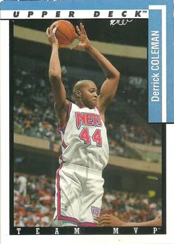 1993-94 Upper Deck Derrick Coleman Team MVP #TM17 card image