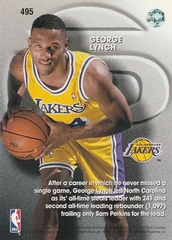 1993-94 Upper Deck George Lynch TP Variant #495 card back image