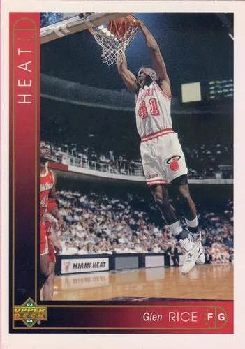 1993-94 Upper Deck Glen Rice Jumbos 3x5 #154 card image