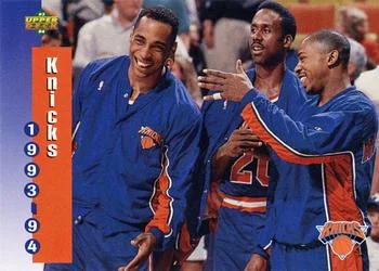 1993-94 Upper Deck Greg Anthony / Rolando Blackman / Tony Campbell Variant #227 card image