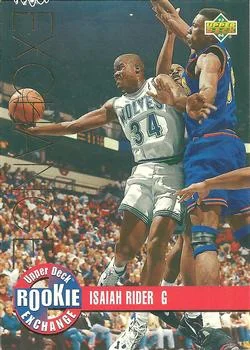 1993-94 Upper Deck Isaiah Rider EXCH Rookie Exchange Gold #RE5 card image