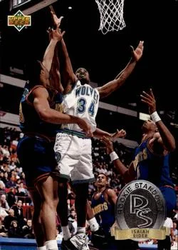 1993-94 Upper Deck Isaiah Rider Rookie Standouts #RS3 card image