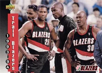 1993-94 Upper Deck Jerome Kersey / Terry Porter / Clifford Robinson / Buck Williams Variant #231 card image