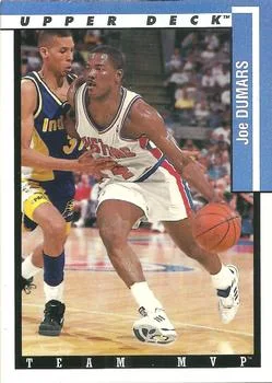 1993-94 Upper Deck Joe Dumars Team MVP #TM8 card image