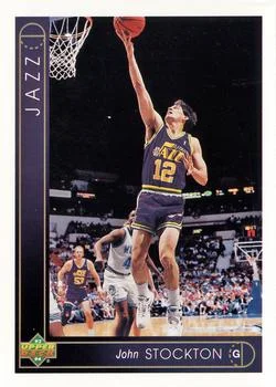 1993-94 Upper Deck John Stockton Variant #12 card image