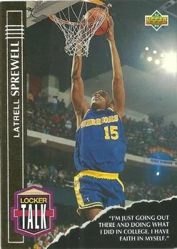 1993-94 Upper Deck Latrell Sprewell Locker Talk #LT13 card image