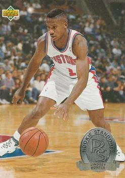 1993-94 Upper Deck Lindsey Hunter Rookie Standouts #RS14 card image