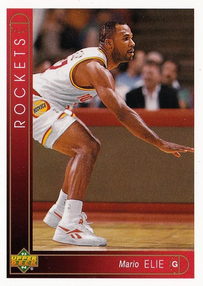 1993-94 Upper Deck Mario Elie Variant #386 card image
