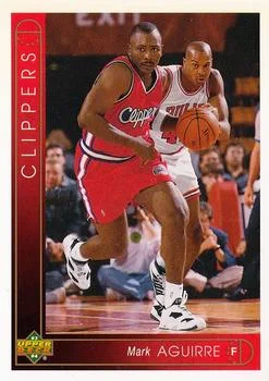 1993-94 Upper Deck Mark Aguirre Variant #390 card image