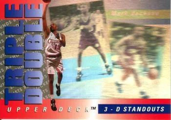 1993-94 Upper Deck Mark Jackson Triple Double 3-D Standouts #TD5 card image