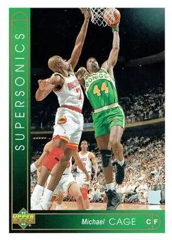 1993-94 Upper Deck Michael Cage Variant #332 card image