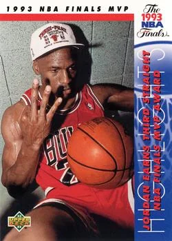 1993-94 Upper Deck Michael Jordan FIN1993 NBA Finals MVP Variant #204 card image