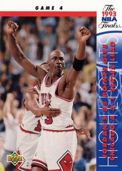 1993-94 Upper Deck Michael Jordan FINGame 4 Variant #201 card image