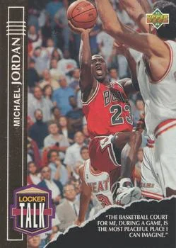 1993-94 Upper Deck Michael Jordan Locker Talk #LT1 card image