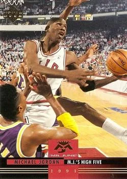 1993-94 Upper Deck Michael Jordan M.J.'s High Five Michael Jordan Mr. June #MJ2 card image