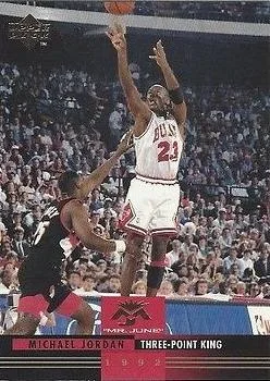 1993-94 Upper Deck Michael Jordan Three-Point King Michael Jordan Mr. June #MJ5 card image