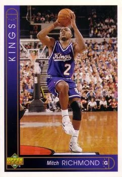 1993-94 Upper Deck Mitch Richmond Jumbos 3x5 #64 card image