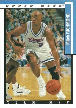 1993-94 Upper Deck Mitch Richmond Team MVP #TM23 card image