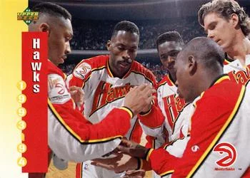 1993-94 Upper Deck Mookie Blaylock / Jon Koncak / Dominique Wilkins / Kevin Willis Variant #210 card image