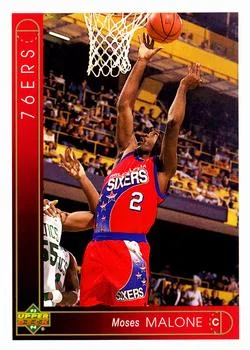 1993-94 Upper Deck Moses Malone Variant #372 card image