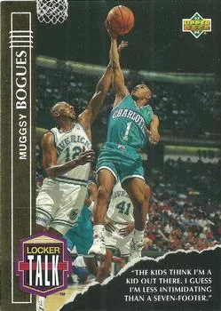 1993-94 Upper Deck Muggsy Bogues Locker Talk #LT12 card image